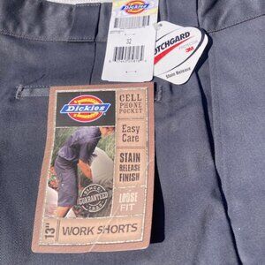 NEW, Dickies Work Shorts, 13" loose fit, Size 32, Charcoal